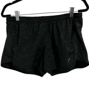 Old Navy‎ Active Black Embossed Print Running Shorts Women's Size Medium